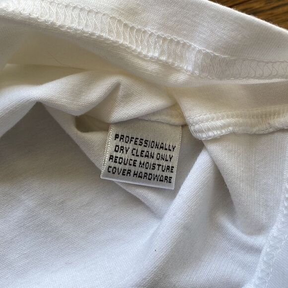 NWT St. John Sport White Tank Top with 3 Straps - Size Petite - Picture 4 of 10